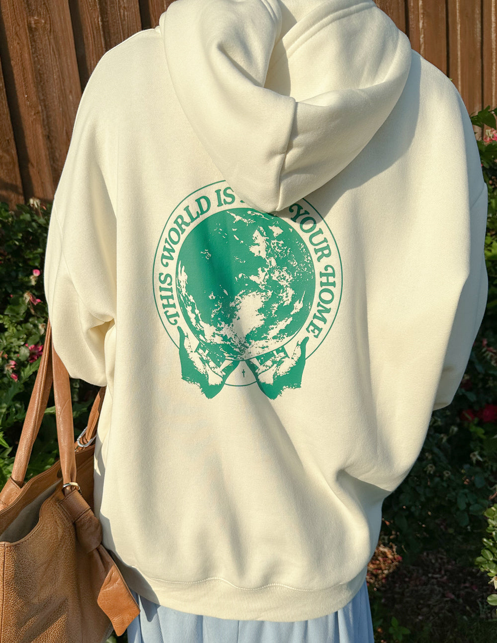 Unisex Hoodie Relaxed Fit Egret This World Is Not Your Home