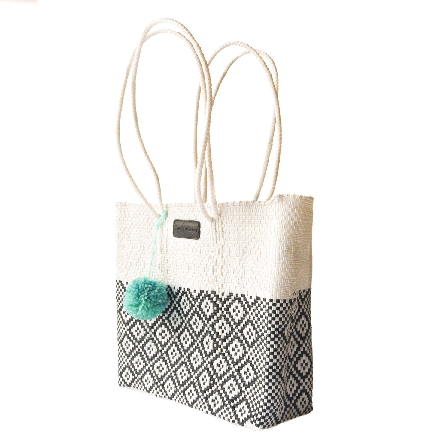 White Woven Tote Eco-Friendly Tote Bag Tin Marin