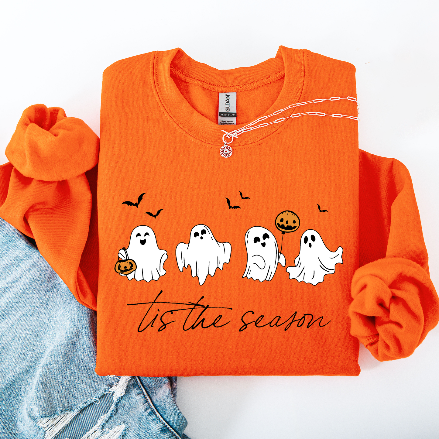 Tis The Season, Cute Ghosts, Halloween Sweatshirt