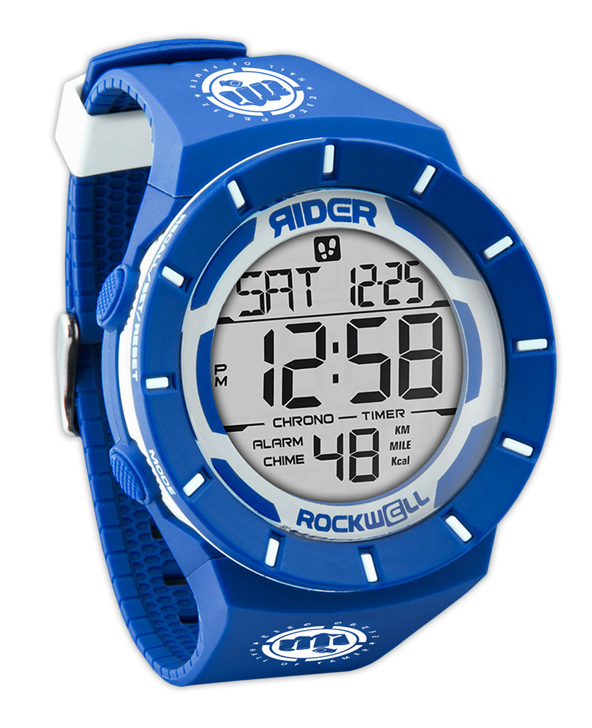 Coliseum Fit™ Blue/White Digital Watch Tito Ortiz Edition Rockwell Time