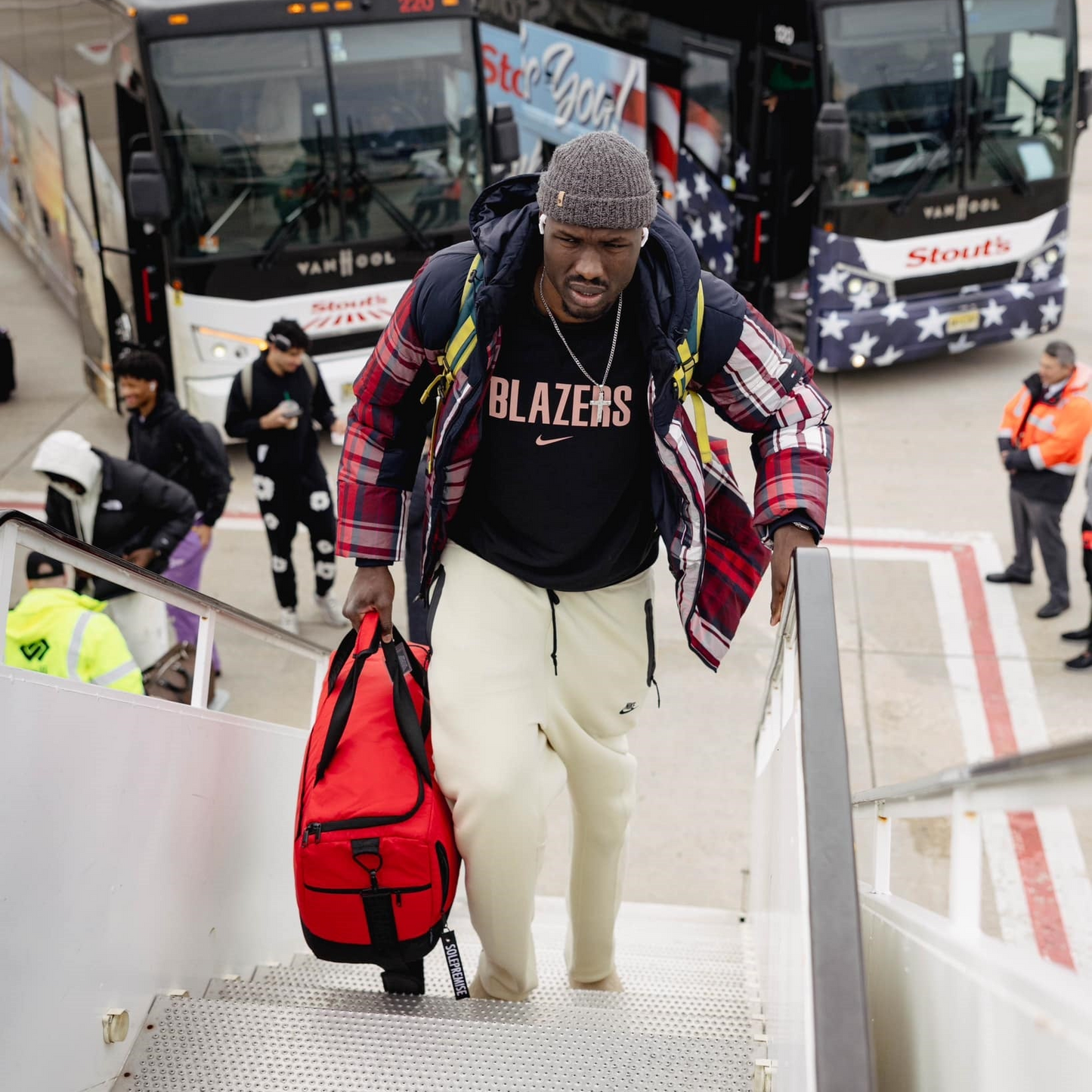 Red Sneaker Duffle TSA-Approved Carry-On Travel Bag