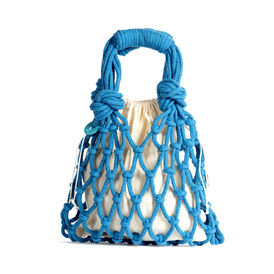 Macrame Net Bag Lightweight Cotton Tote Trenza