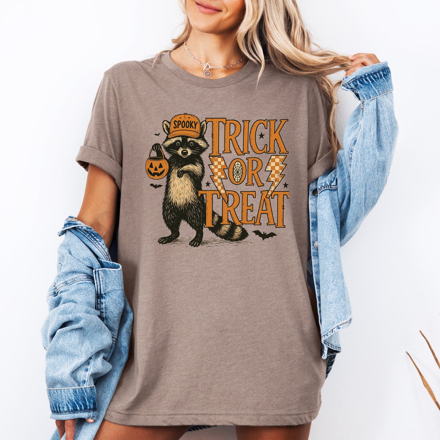 Trick or Treat Raccoon, Cute, Halloween, Spooky, Tshirt