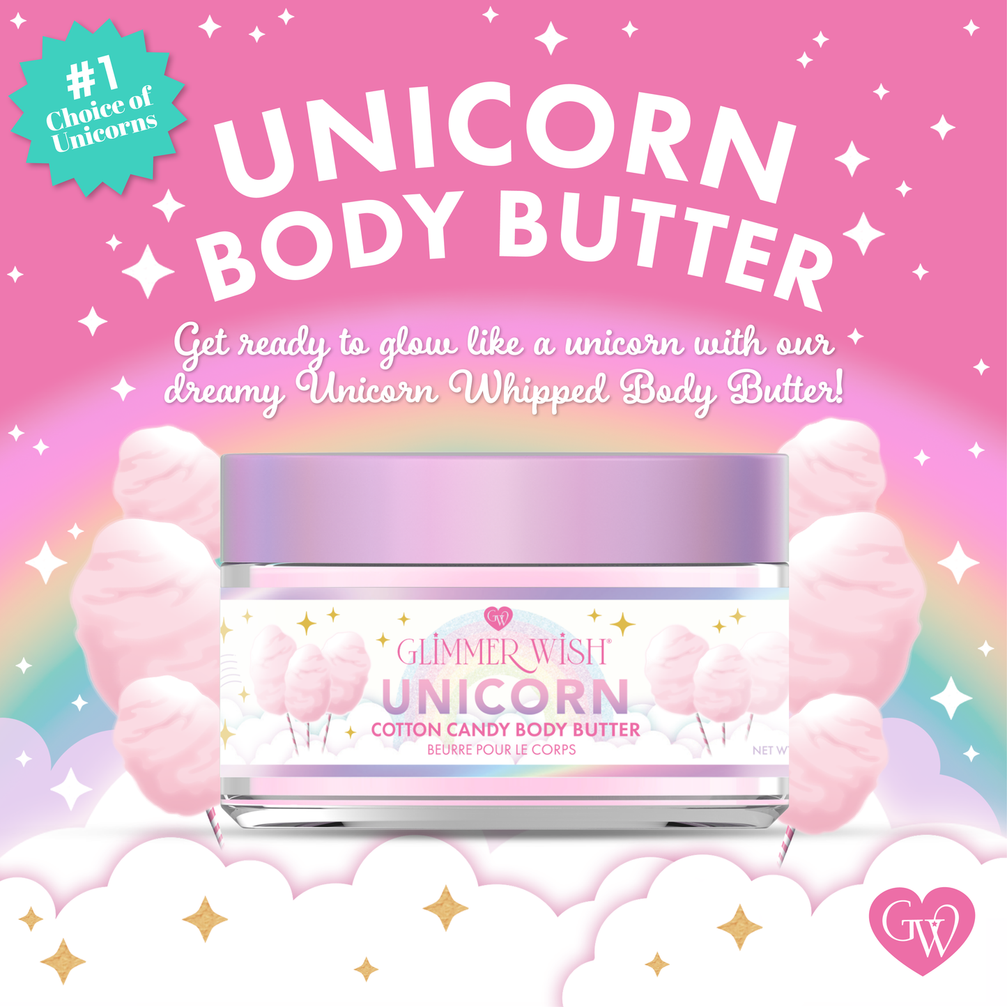 Unicorn Whipped Ultra-Hydrating Body Butter Glimmer Wish
