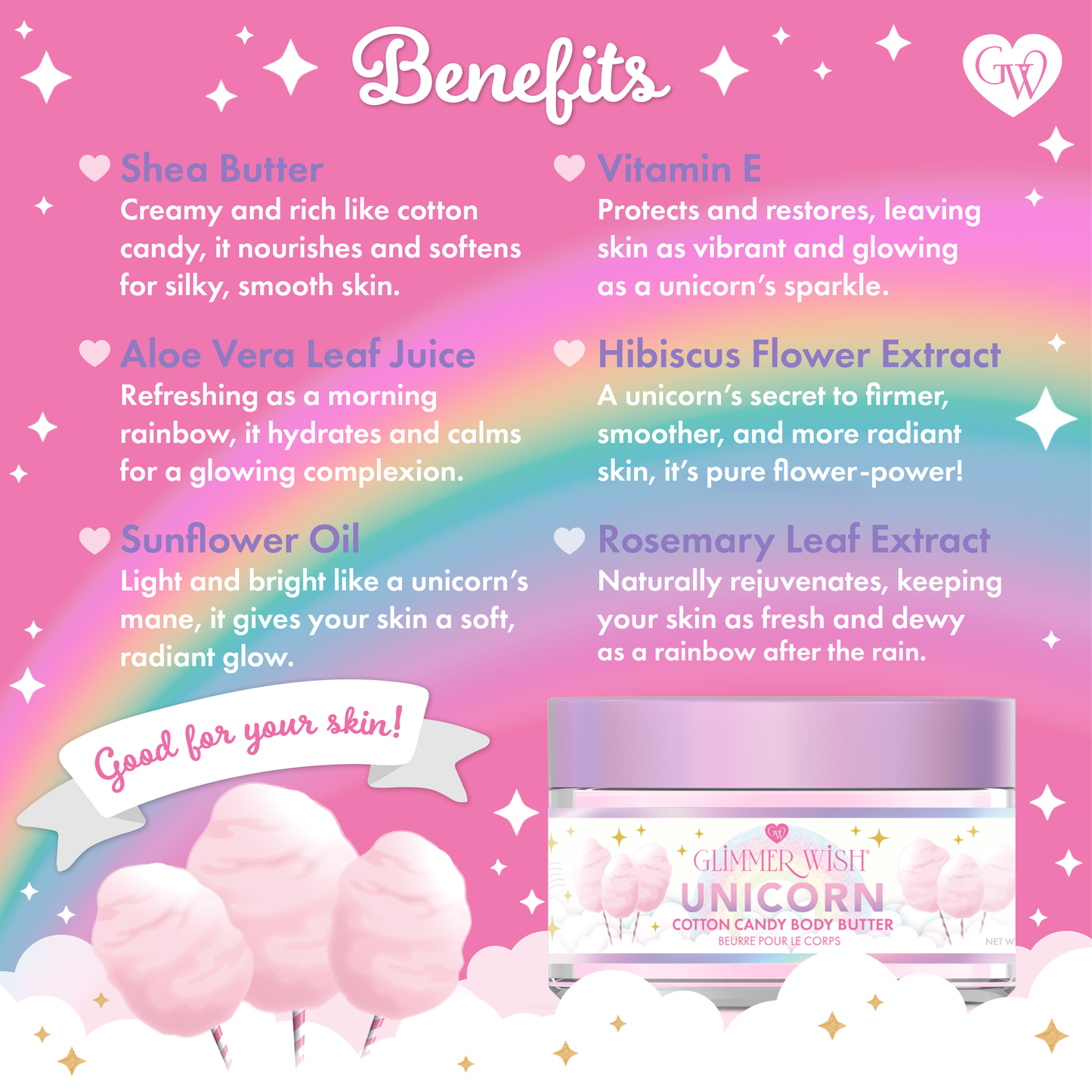 Unicorn Whipped Ultra-Hydrating Body Butter Glimmer Wish
