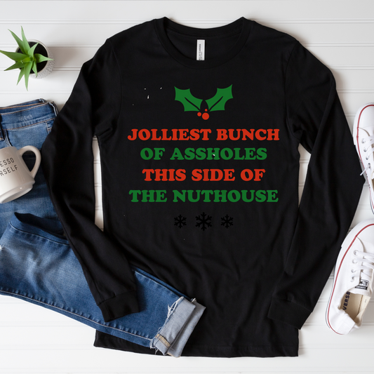 Jolliest Bunch of A... Graphic Unisex Cut Top Bella Canvas