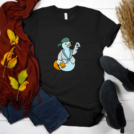 Snowman Eddie Graphic Unisex Tee
