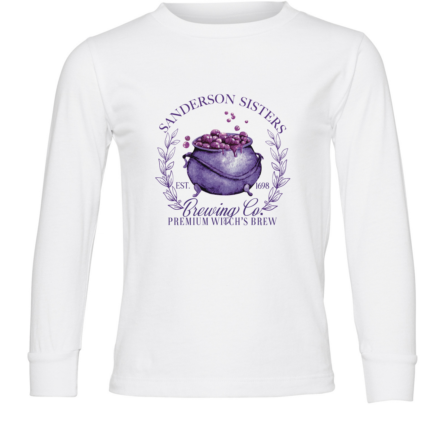 Sanderson Sisters Brewing CO Witchy Long Sleeve Graphic Tee