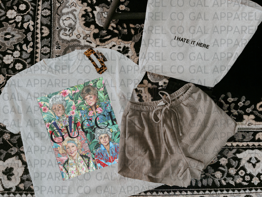 Golden Floral Design Tee & Sweatshirt Gunpowder and Lace Boutique Nac
