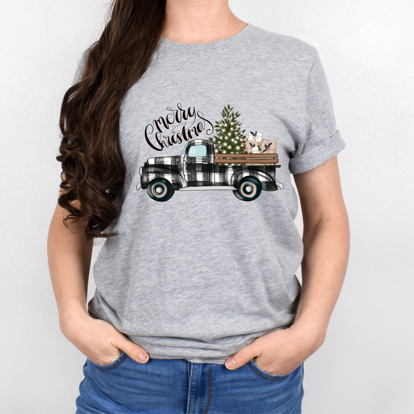 Country Christmas Graphic Tee Unisex Bella Canvas 3001