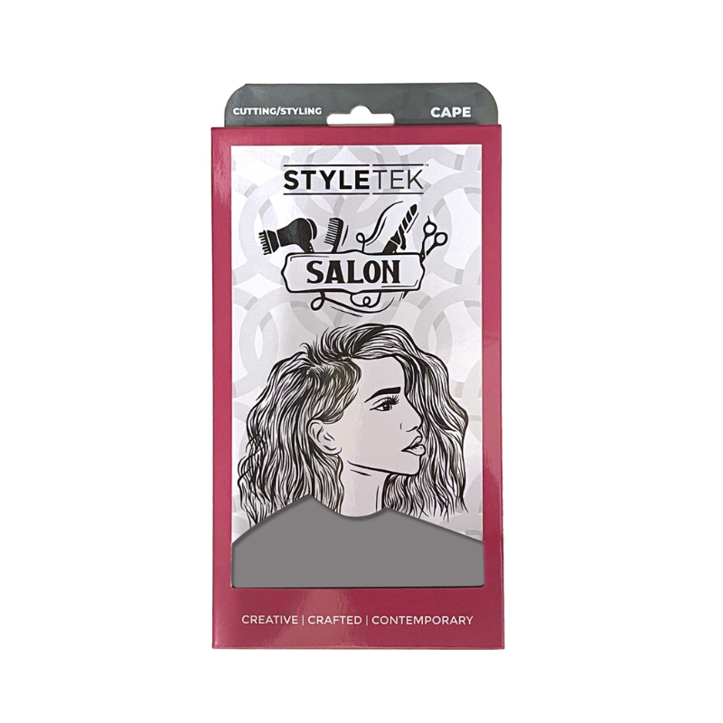 Solid Gray Chemical Resistant Cape 45x6 Styletek