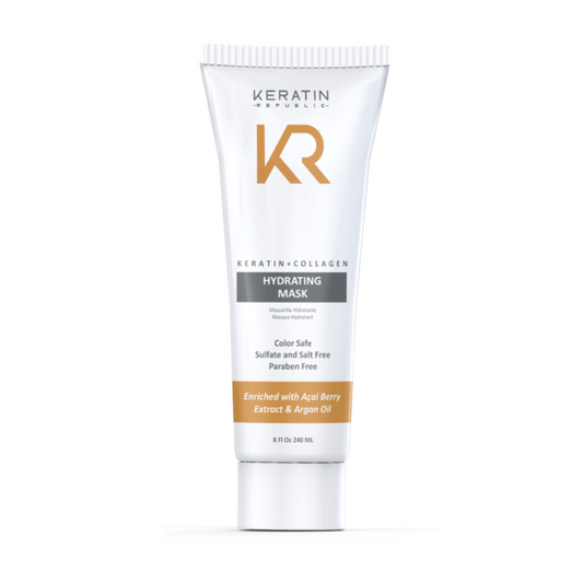 Keratin Hydrating Mask Keratin & Collagen Hair Mask Keratin Republic