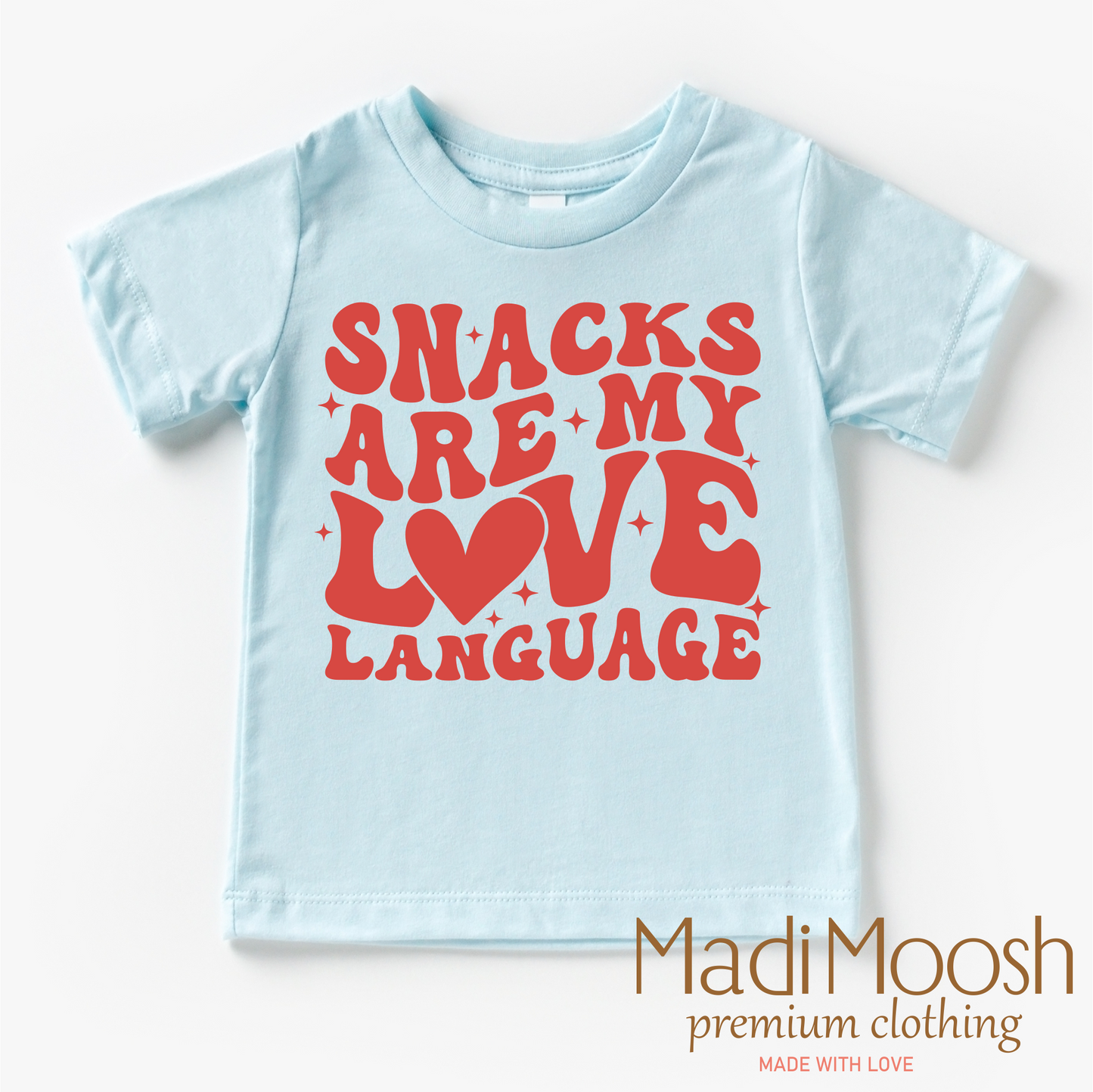 Snacks Are My Love Language Valentine's Day Shirt -  Valentine's Tee
