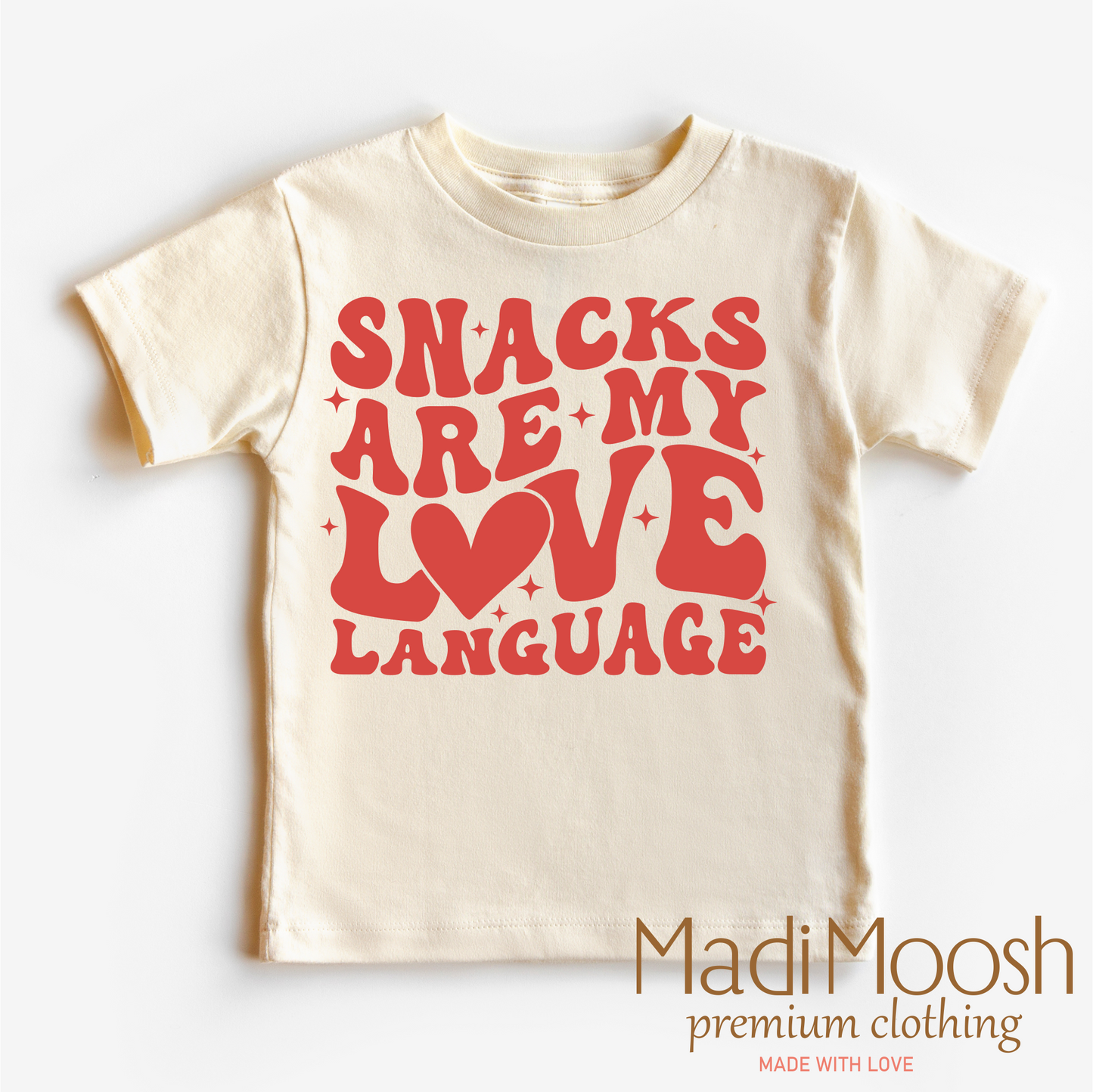 Snacks Are My Love Language Valentine's Day Shirt -  Valentine's Tee