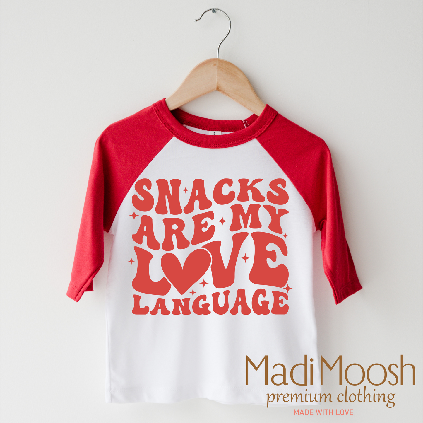 Snacks Are My Love Language Valentine's Day Shirt -  Valentine's Tee