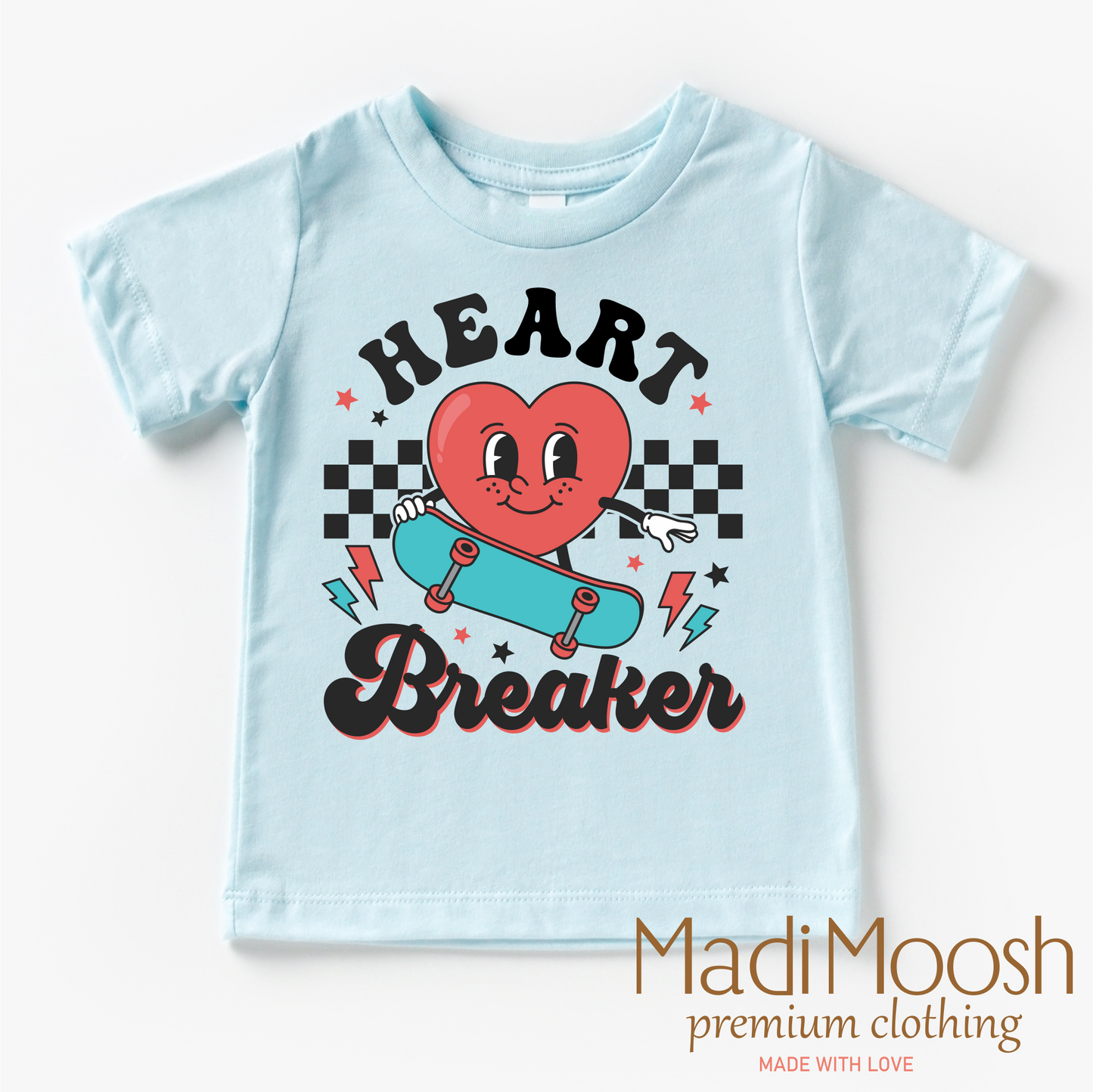 Heart Breaker Valentine's Day Shirt - Skateboard  Valentine's Tee