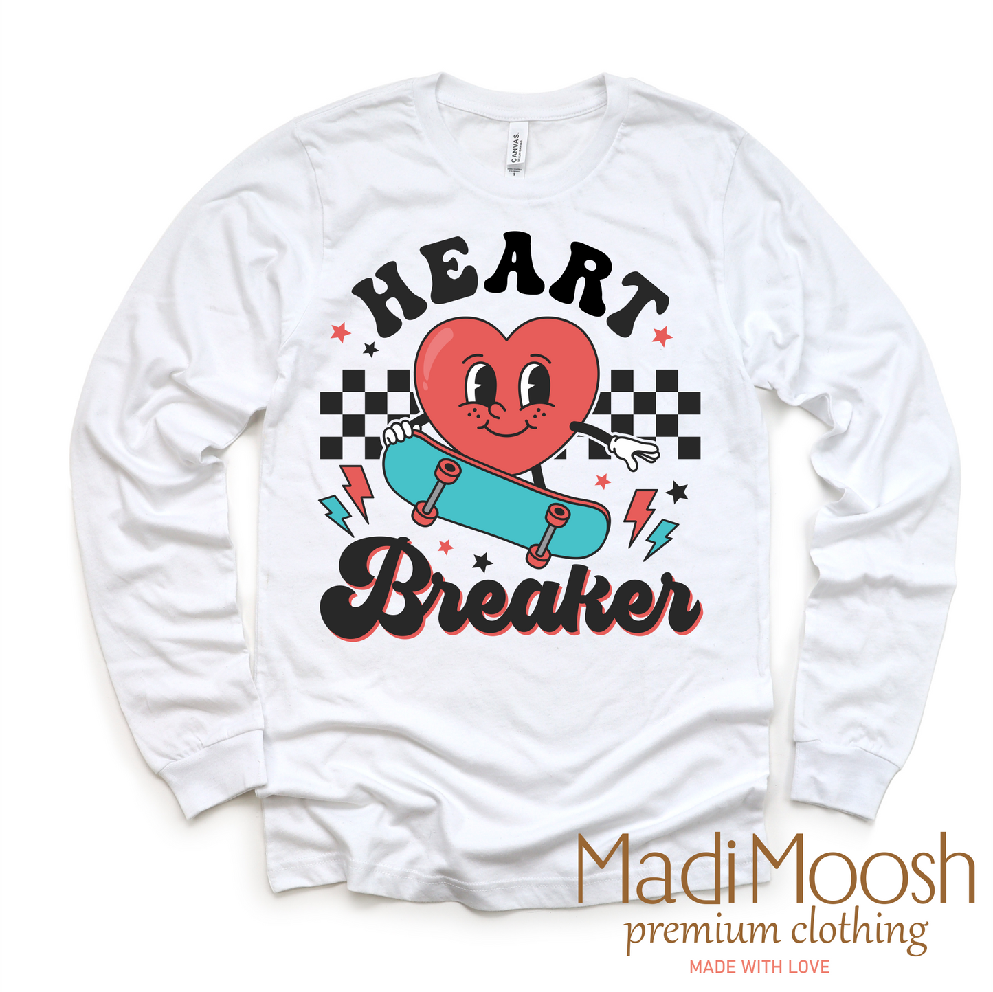 Heart Breaker Valentine's Day Shirt - Skateboard  Valentine's Tee