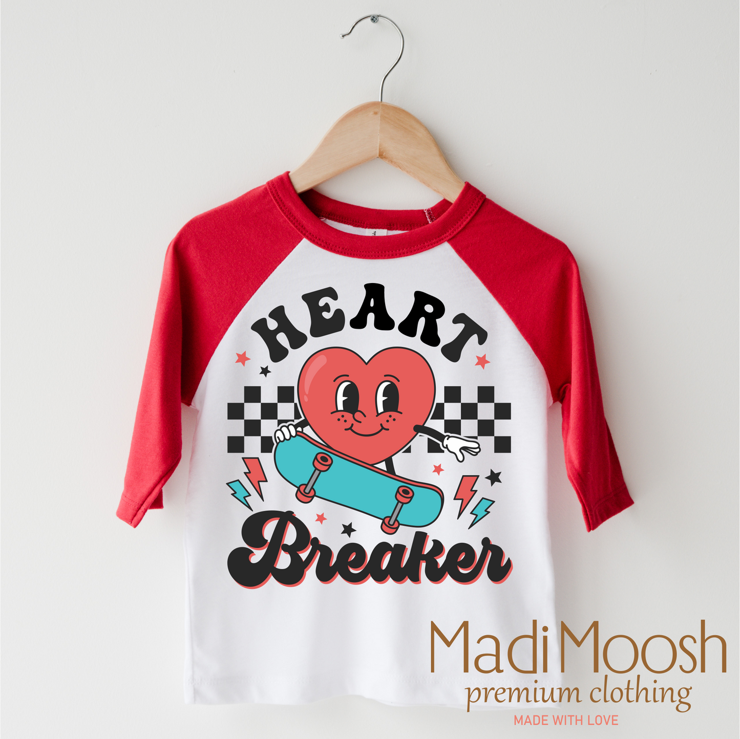 Heart Breaker Valentine's Day Shirt - Skateboard  Valentine's Tee