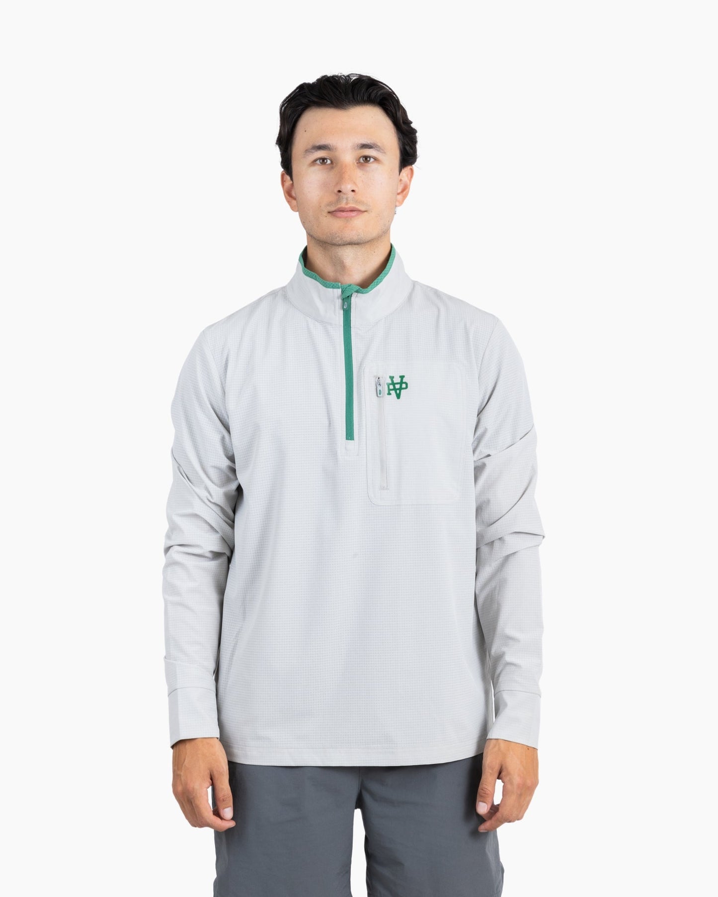 Quarter Zip Lightweight Performance Pullover Varsity Pickle