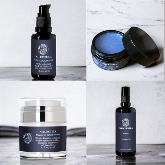 Full Face Care Bundle with Serums, Cream, Balm, and Mist NILCEUTICA