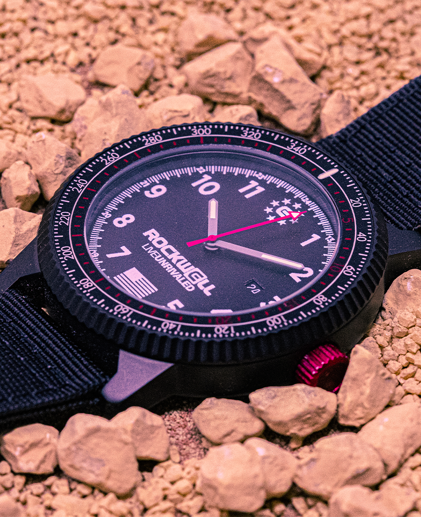 Vanguard Black Tactical Watch Rockwell