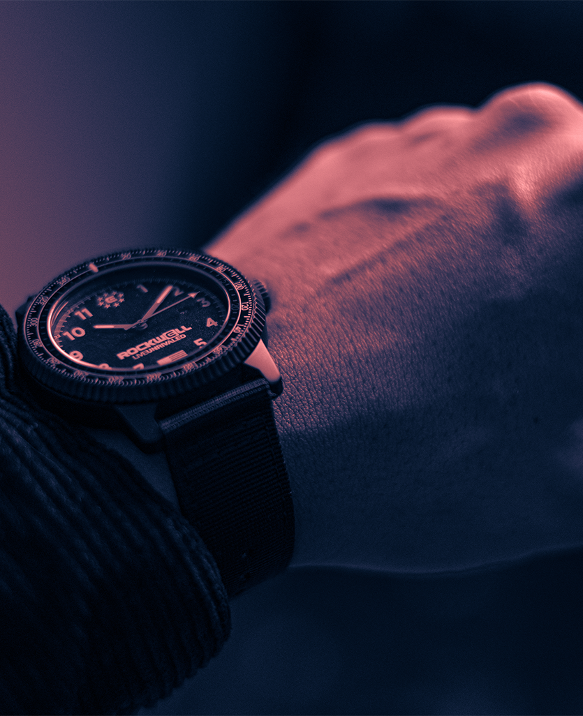 Vanguard Black Tactical Watch Rockwell