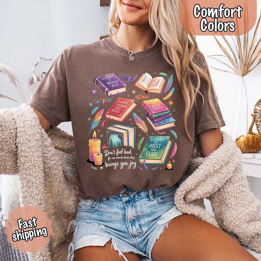 Velaris Book Lover Comfort Colors Tee Bat Boys SJM Gift