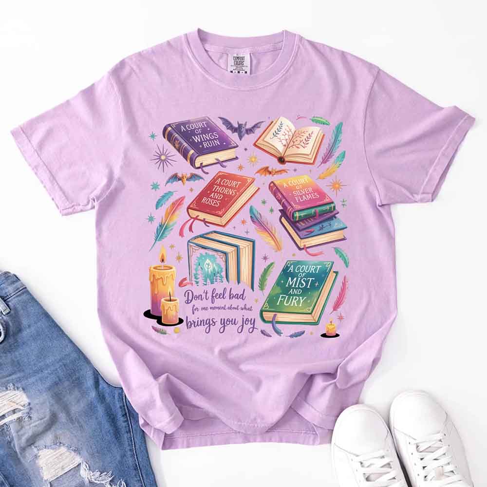 Velaris Book Lover Comfort Colors Tee Bat Boys SJM Gift