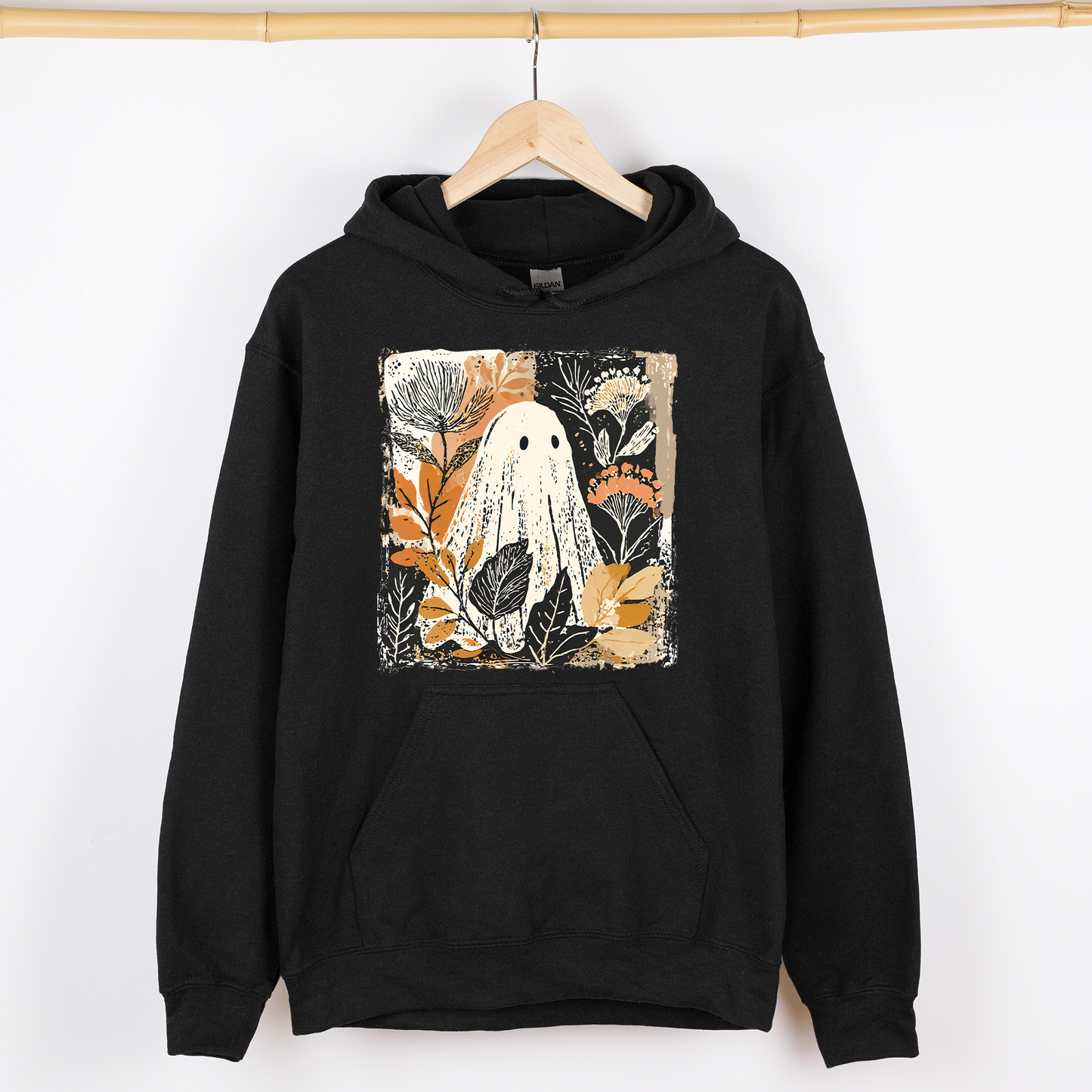Vintage Ghost Autumn Graphic Hoodie Hooded Sweatshirt