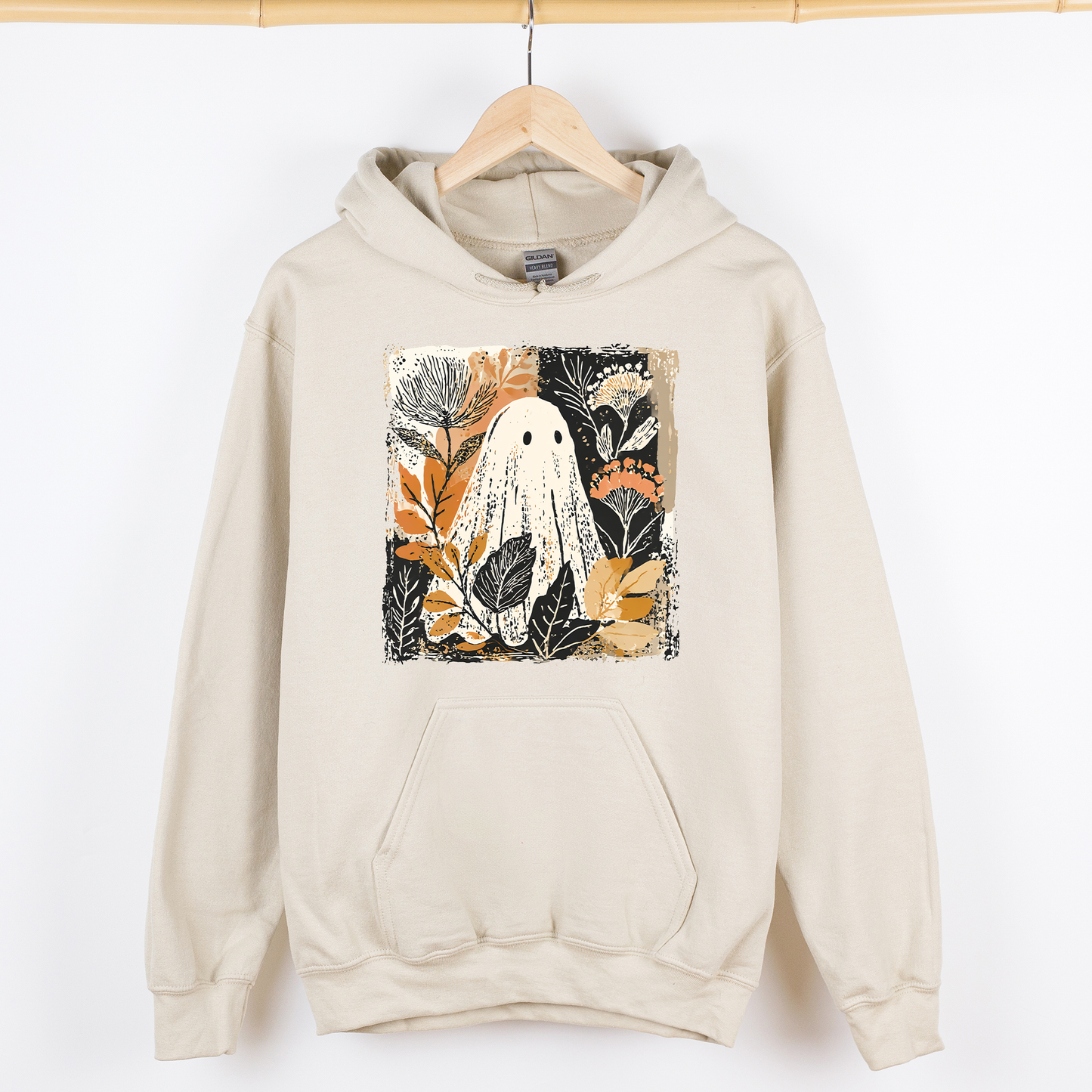 Vintage Ghost Autumn Graphic Hoodie Hooded Sweatshirt