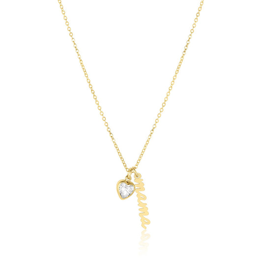 Mama Necklace 14k Gold Filled Chain Pendant Vivienne