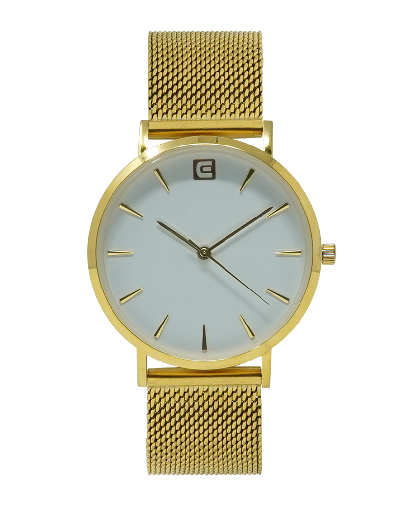 Voyager Gold/White Watch Timepiece Rockwell Time