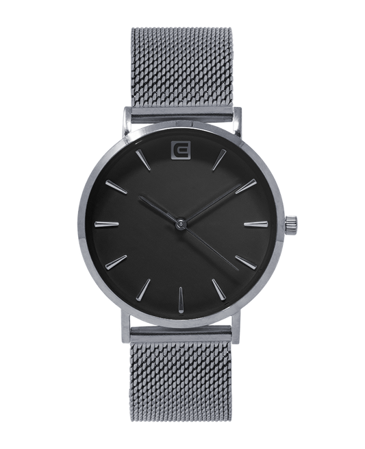 Voyager Silver Mesh Strap Watch by Rockwell Time