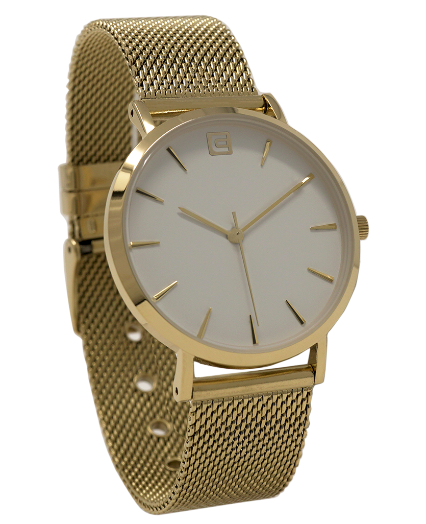 Voyager Gold/White Watch Timepiece Rockwell Time