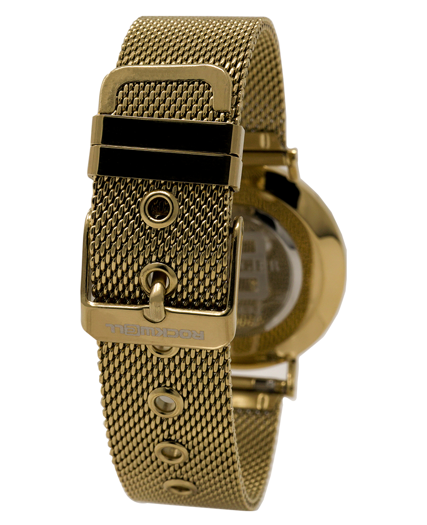 Voyager Gold/White Watch Timepiece Rockwell Time