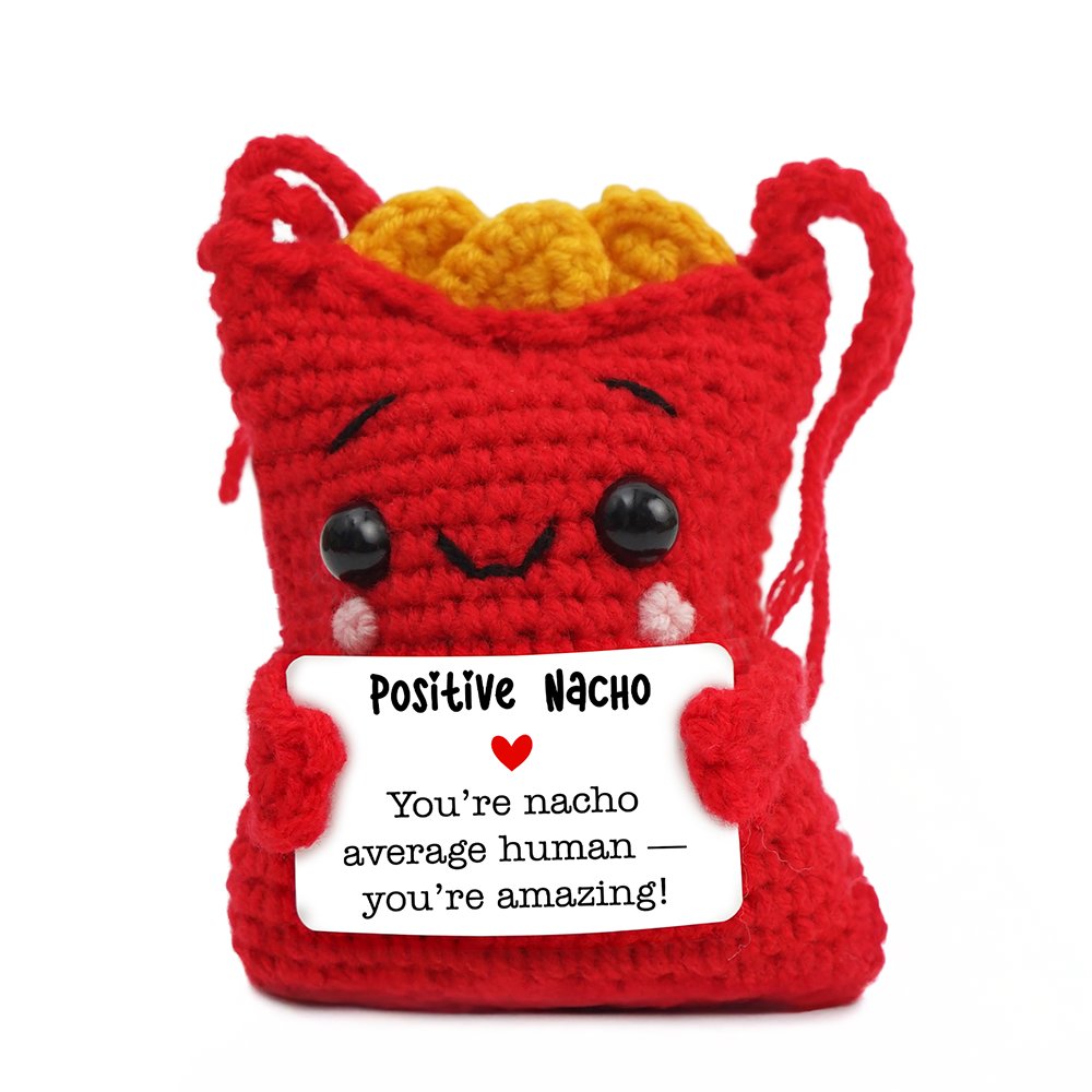 Positivity Crochet Nachos Support Doll Encouragement Gift