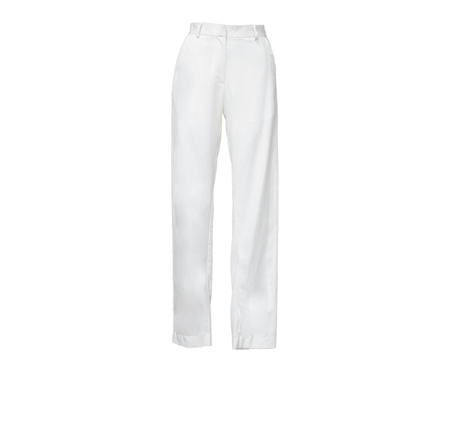 White Slim Tailoring Pants Women’s Slim-Fit Trousers Le Reussi