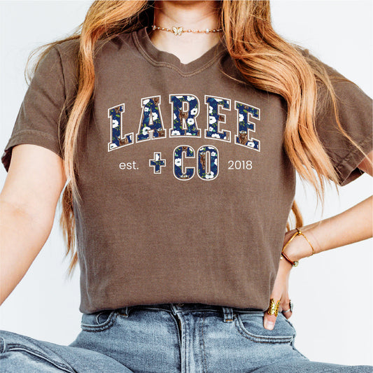 Winter LC Pattern Tee Unisex Cotton T-Shirt Laree + Co.