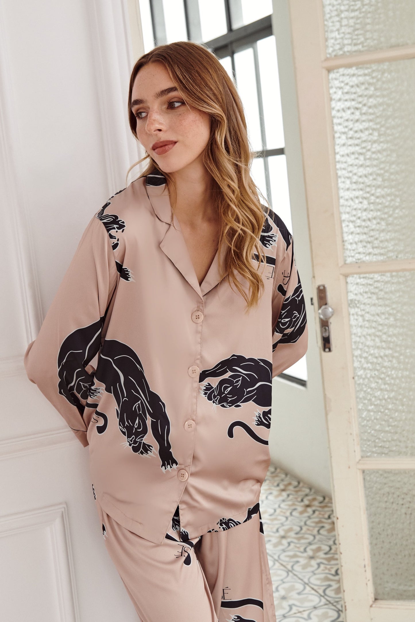Washable Silk Thermoregulatory Pajama Set Thera