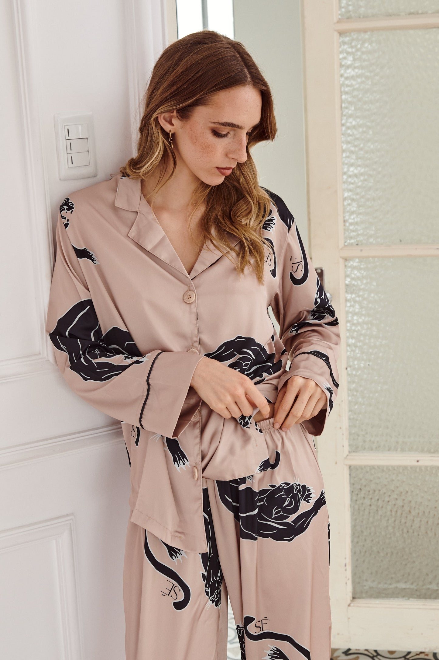 Washable Silk Thermoregulatory Pajama Set Thera