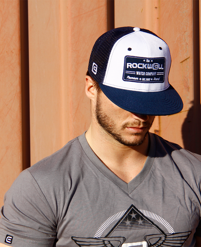 Trucker Snapback Hat Flat Brim Watch Co