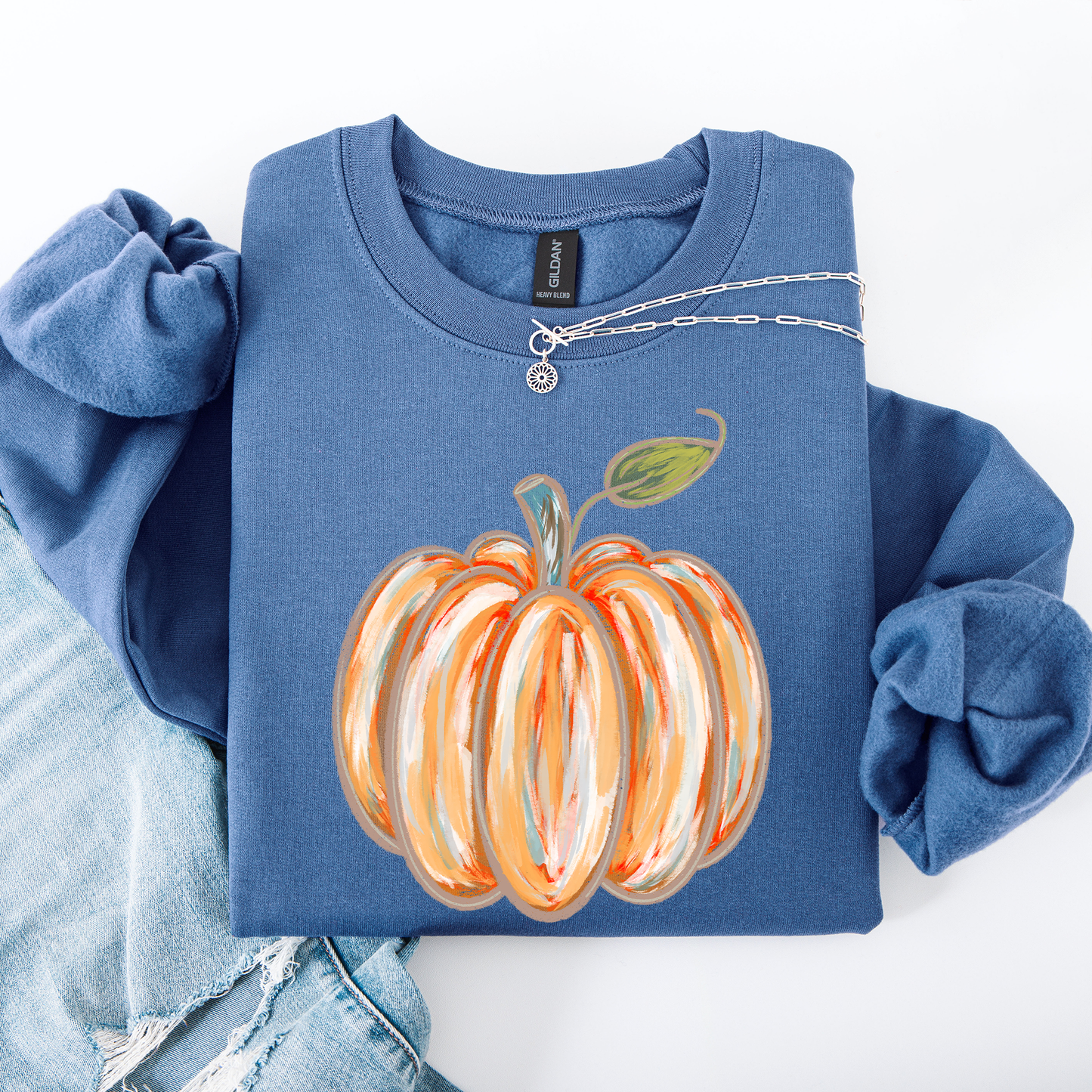 Watercolor Pumpkin Autumn Sweatshirt Refinery Number One