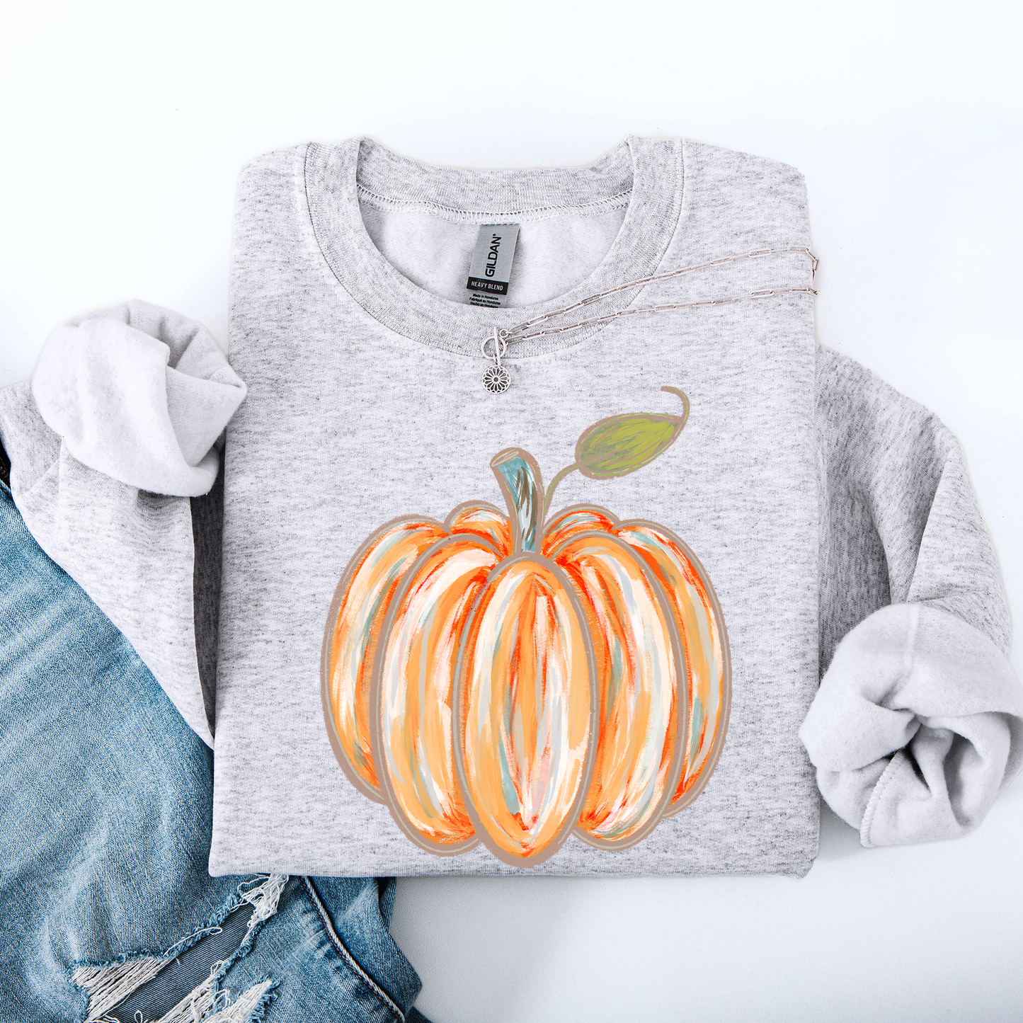 Watercolor Pumpkin Autumn Sweatshirt Refinery Number One