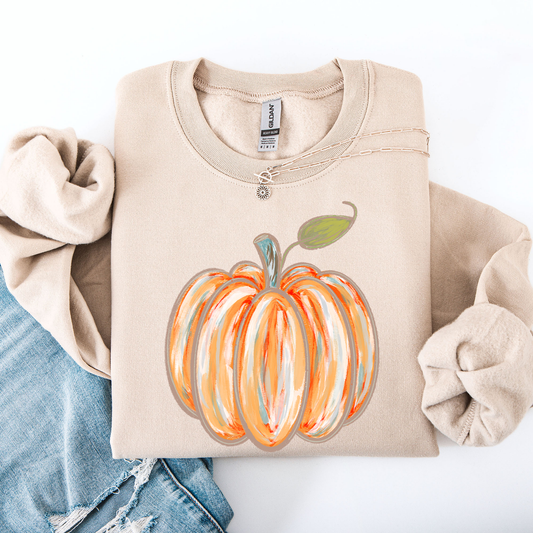 Watercolor Pumpkin Autumn Sweatshirt Refinery Number One