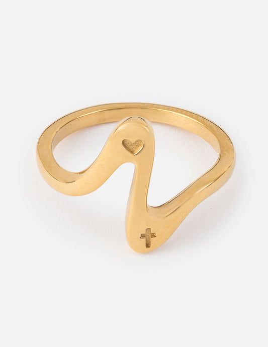 Wavy Heart Ring Wavy Design Ring Elevated Faith