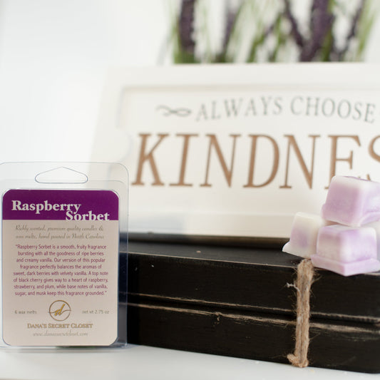 Raspberry Sorbet Fruity Wax Melts Tie Dye Groovy