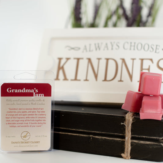 Grandmas Jam Tart Cranberry Wax Melts Soy Wax