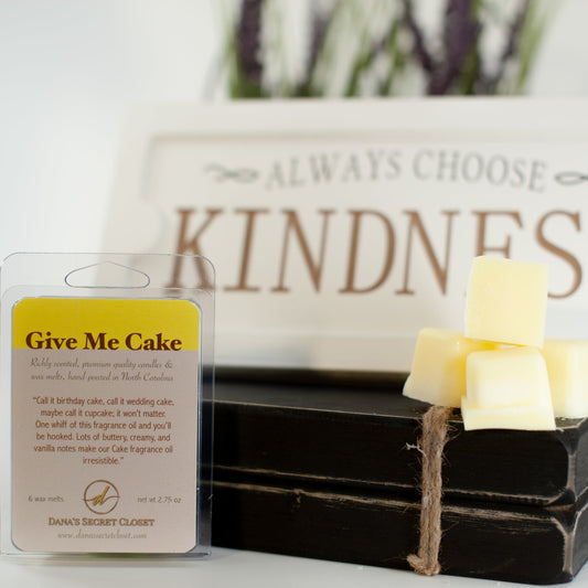 Give Me Cake Soy Wax Melts - 100% Soy Wax Wax Melts Dana's Secret Closet