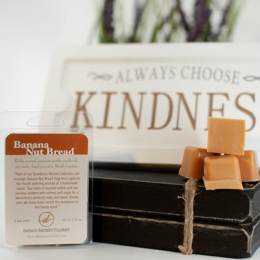 Banana Nut Bread Scented Wax Melts Grandma’s Kitchen Collection