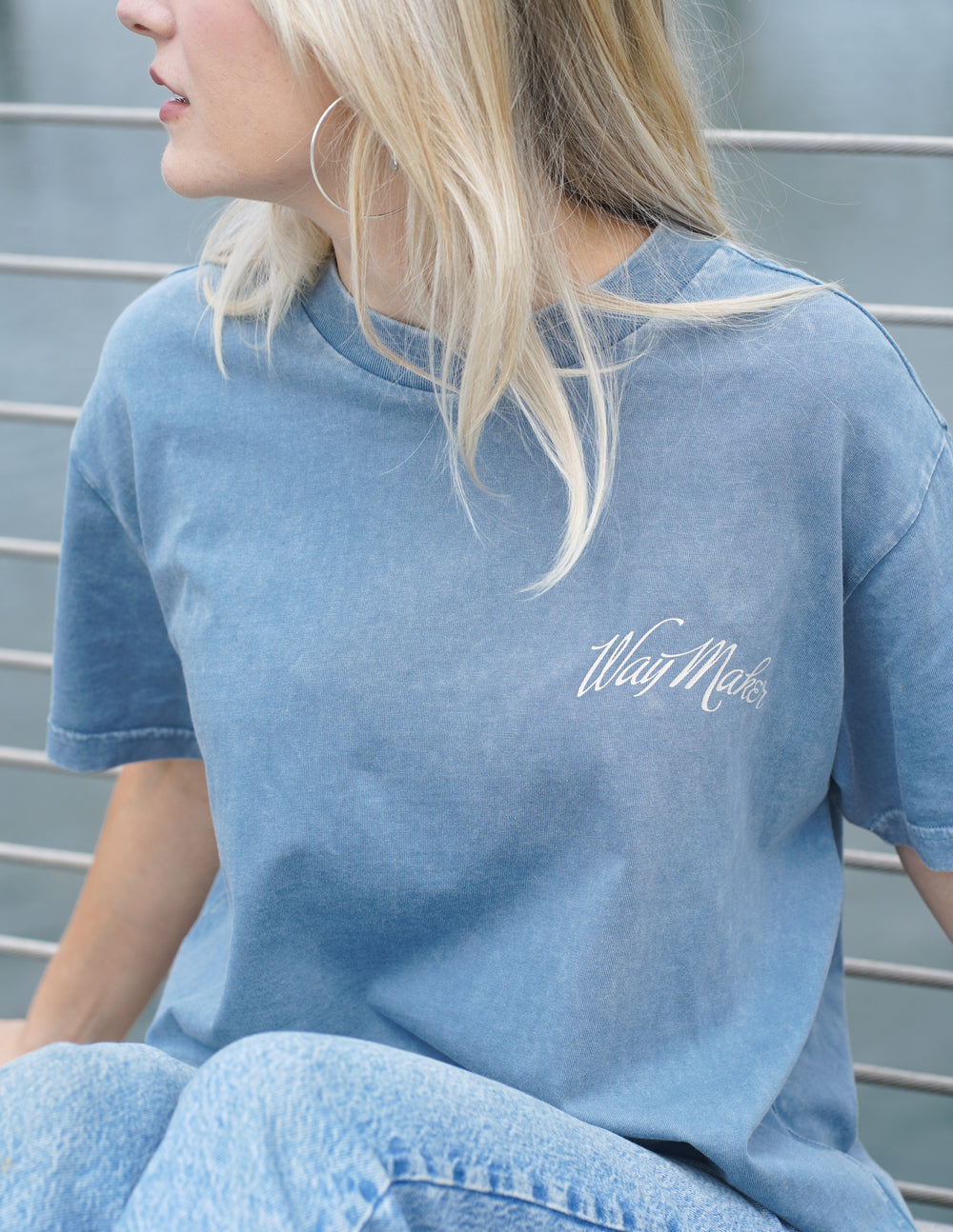 Way Maker Bluestone Oversized Unisex Tee